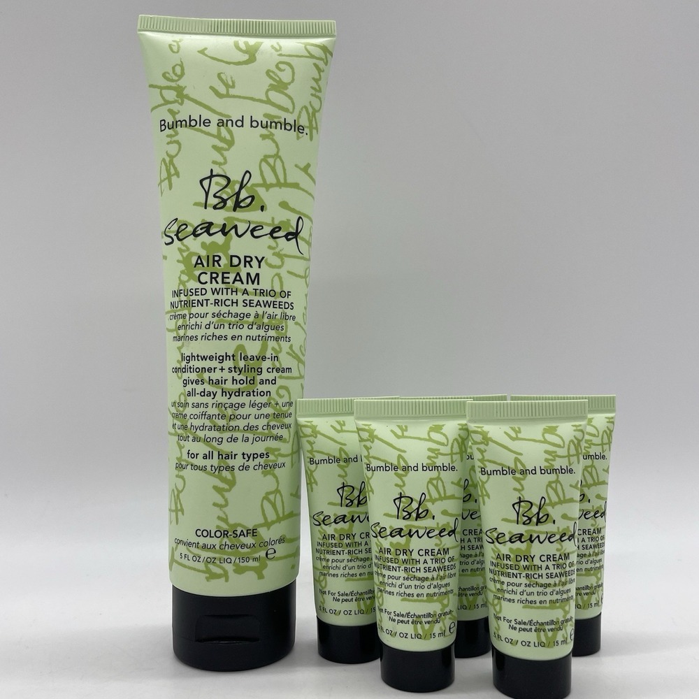 NEW Bumble and Bumble Bb. Seaweed Air Dry Cream Leave-In 5oz 1 Full 8 Trial Size